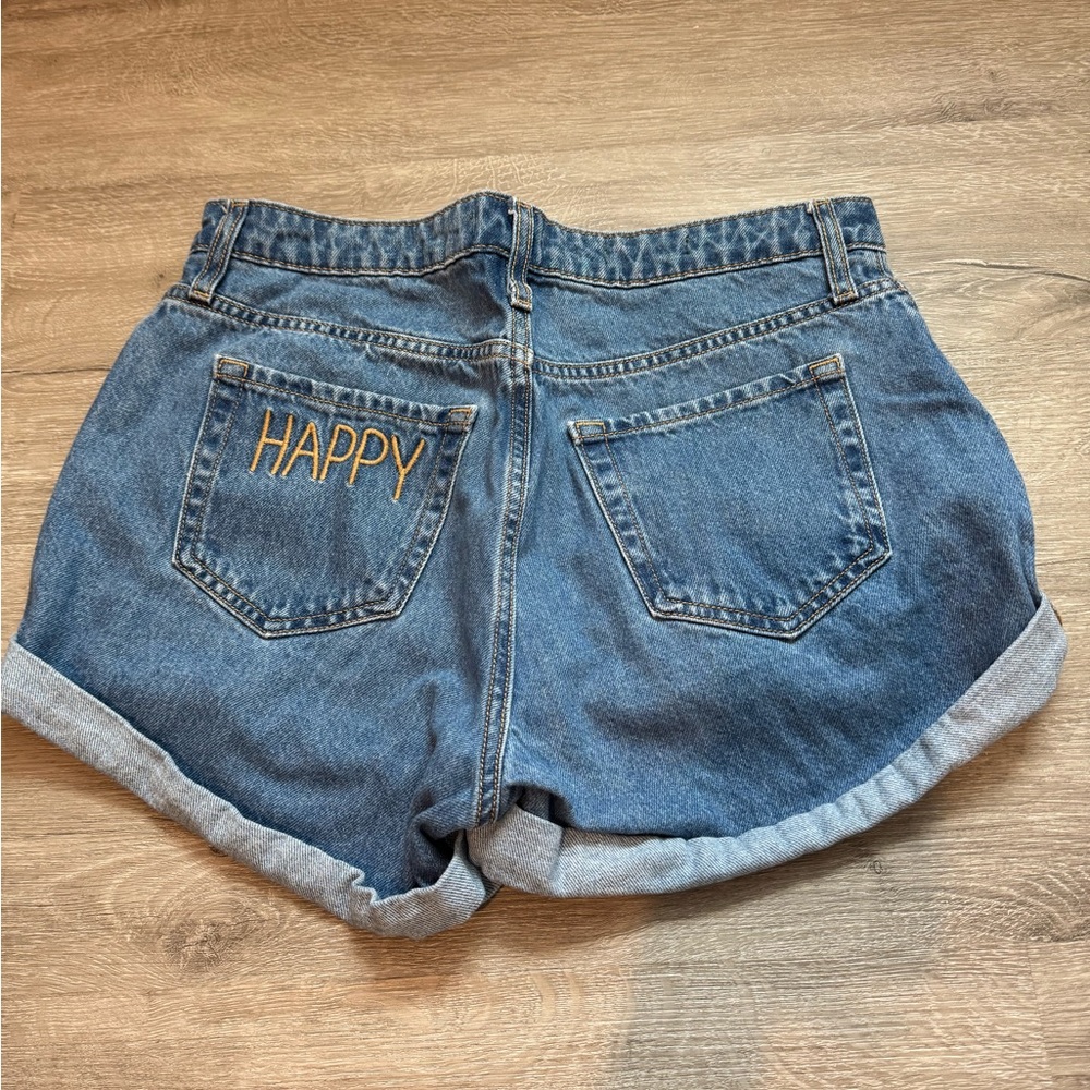 Wild Fable / Target - High Waisted Shorts Embroidered Happy - 4 / 27
